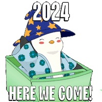 New Year Penguin Sticker by Pudgy Penguins