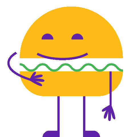 Burger Emotion Sticker by LightsON