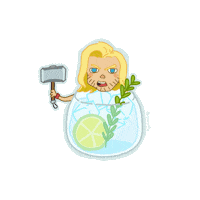 Apeirently alcohol avengers thor mcu Sticker