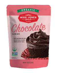 missjonesbakes chocolate organic chocolate cake baking mix Sticker