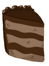polypastel cake chocolate dessert choco Sticker