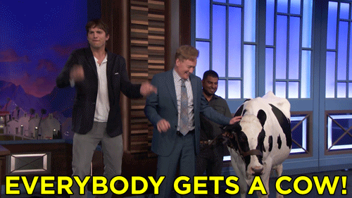 ashton kutcher conan obrien GIF by Team Coco