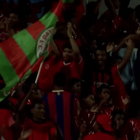 Ettifaq giphyupload football flag fans GIF