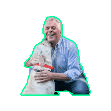 Democratic Party Dog Sticker by Virginia Young Democrats Teen Caucus