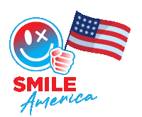 American Flag Usa Sticker by SMILE spirits