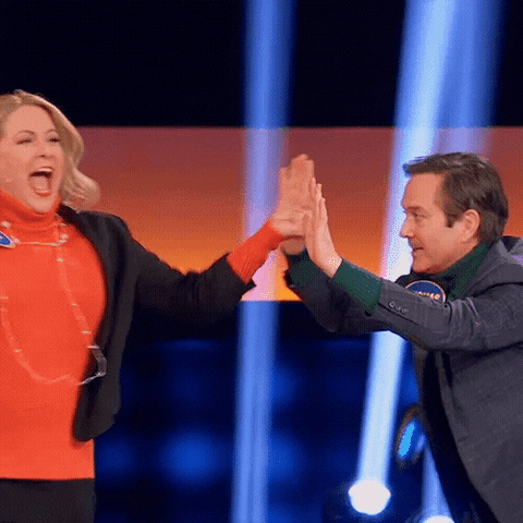 Celebrity Family Feud Love GIF by ABC Network