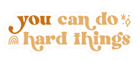 Rainbow Keep Going Sticker by kynyoubelieveit
