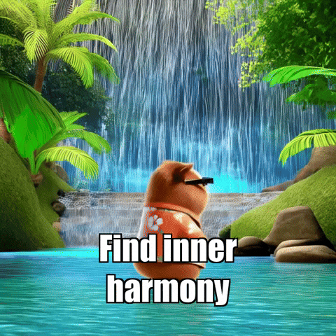 Go With The Flow Wisdom GIF by Guinea Gambino