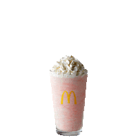 Strawberry Milkshake Sticker by McDonalds