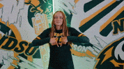 Volleyball Bison GIF by NDSU Athletics