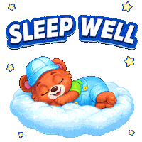 Tired Good Night Sticker by Lucas and Friends by RV AppStudios