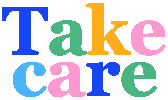 Take Care Rainbow Sticker by Muchable