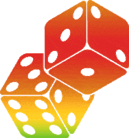 Rainbow Dice Sticker by Free & Easy