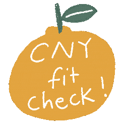 新年快乐 Fitcheck Sticker