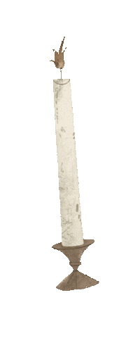 Fire Candle Sticker