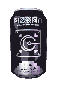Rizoma-liquid-creations beer cerveza luna la luna Sticker