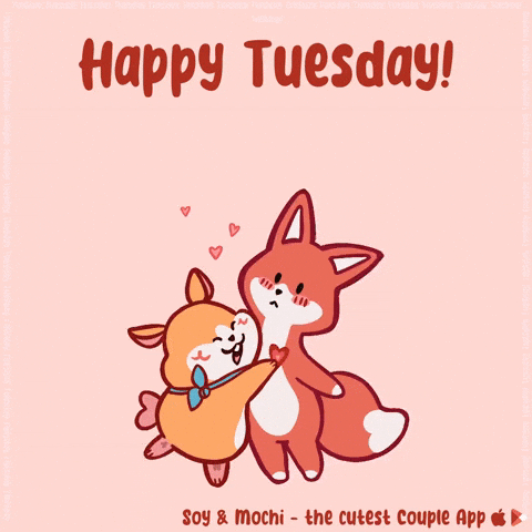 Days Of The Week Hug GIF by SoyandMochi