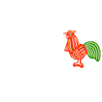 Vintage Rooster Sticker