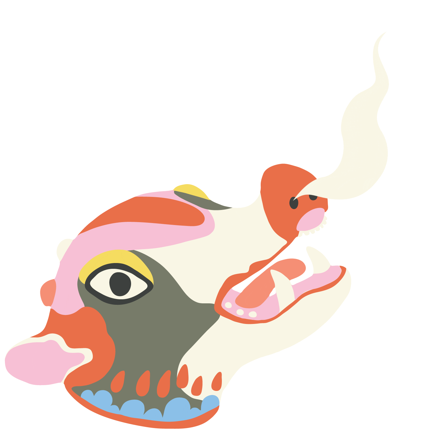 Smoke Steam Sticker by Asian Civilisations Museum