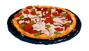 pizza pepperoni Sticker by Pause & Play