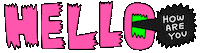 Howareyou Hello Sticker by ICHIGEN