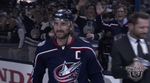 2019 stanley cup playoffs hello GIF by NHL
