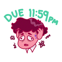 Deadline Due Sticker by AUF CCS