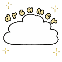 Dreamer Dreaming Sticker by relatable doodles