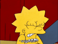 Scared Season 6 GIF by The Simpsons