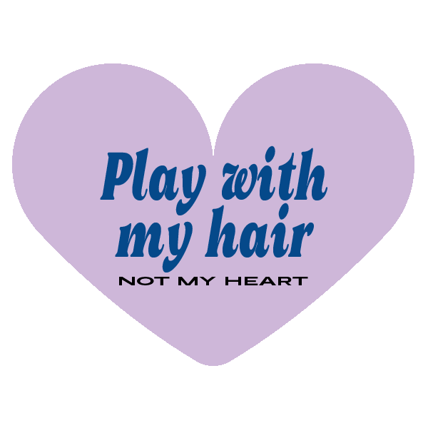 impulsecollective giphyupload love heart hair Sticker