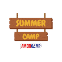 AmeriCamp summer travel camp summer camp Sticker
