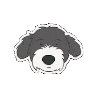 Bernedco happy dog face sweet Sticker