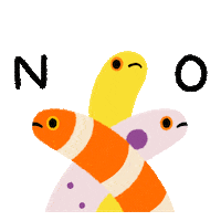 marine life no Sticker by pikaole