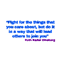 ginsburgproject inspirational rbg notorious ruth bader ginsburg Sticker