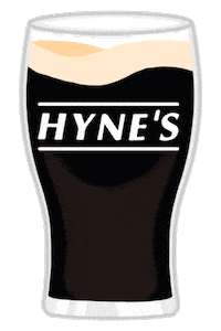 HynesBar cheers spinning tasty glass Sticker