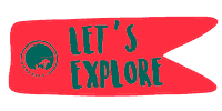 Sticker Explore Sticker by Borealis on trekking