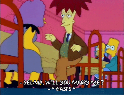 Proposing Season 3 GIF by The Simpsons