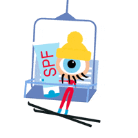 Winter Sports Ski GIF by Stichting Melanoom
