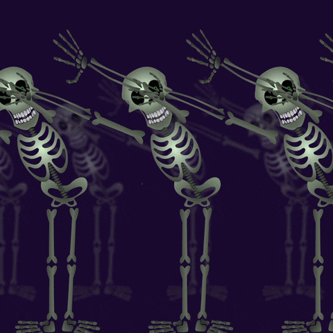 Halloween Skeletons GIF by Andrea