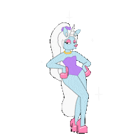 Hair Flip Sticker by Glow The Unicorn