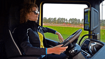 Wave Driving GIF by DAF Trucks NV