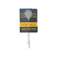 locationlocationlondon for sale property estate agents for sale board Sticker