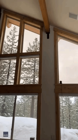 Weight of Snow on Truckee Home Causes Ceiling to Crack