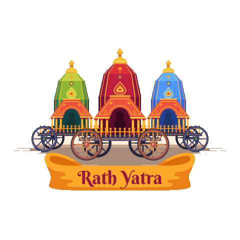 Jagannath Rathyatra Sticker by techshida