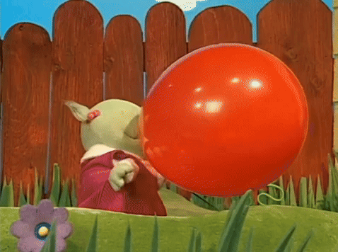Letting balloons go
