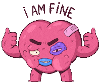 Sad Heart Sticker