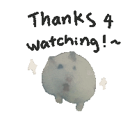 Hamster Thanks For Watching Sticker