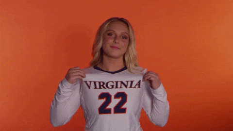 VirginiaAthletics giphyupload uva uvavolleyball virginia volleyball GIF