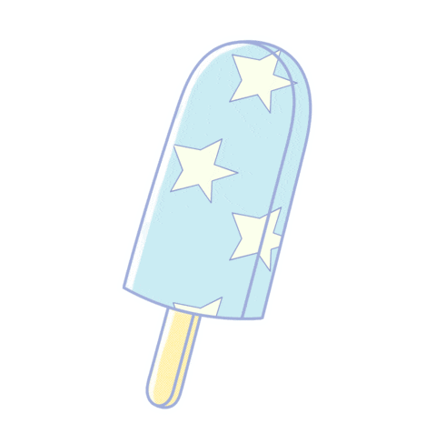 Ice Cream Pastel Colors Sticker