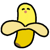 Fruit Banana Sticker by kupaberu